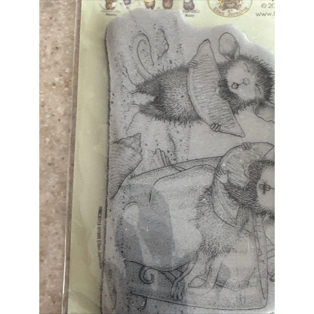 STAMPENDOUS House Mouse Lemon Sour Cling Mount Stamp Retired HMCR119 Summer